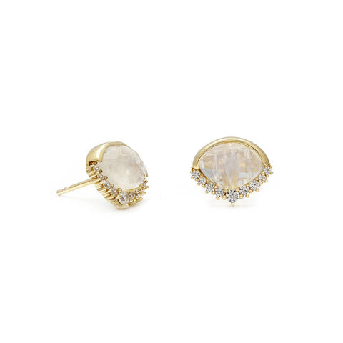 Anni Moonstone Studs