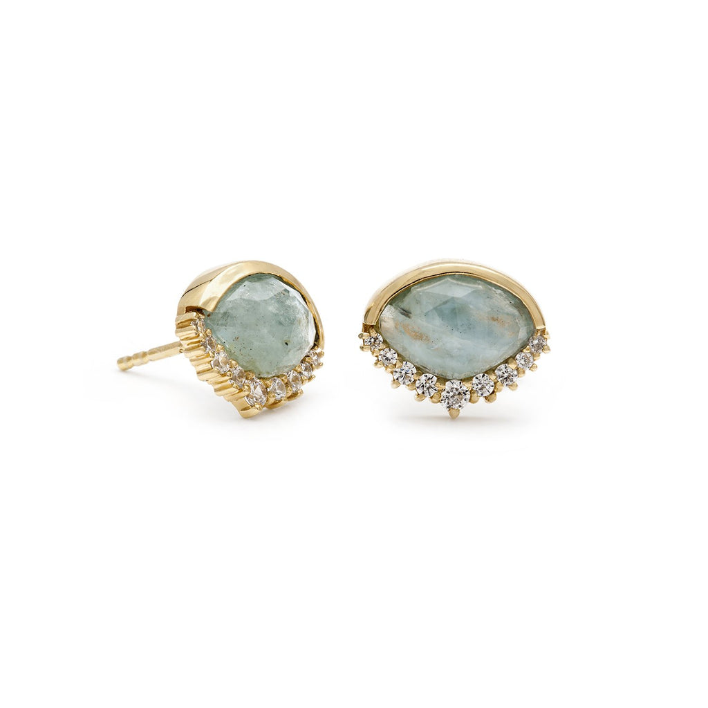 Anni Aquamarine Studs
