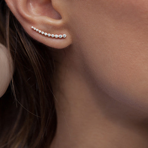 Astro Climber Earrings Rose Gold