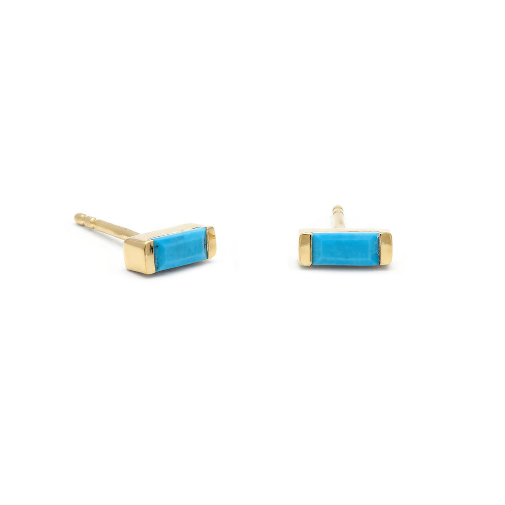 Channel Turquoise Studs