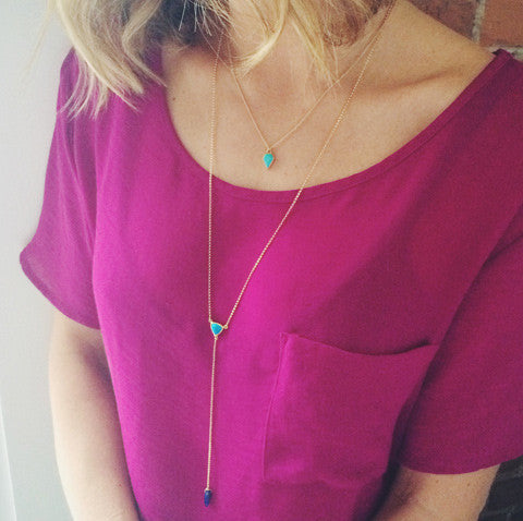 Lariat Turquoise Necklace