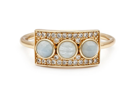 Polignano Ring Aquamarine