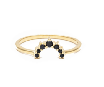 Rainbow Black Gold Ring