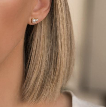 Duo Studs - Pearl