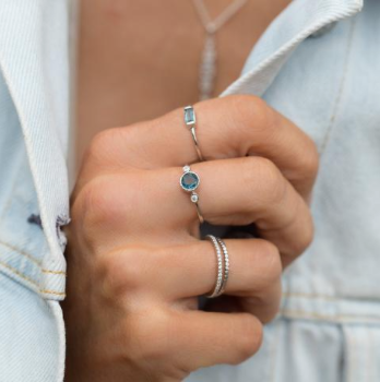 Todos Ring - London Blue Topaz/Silver
