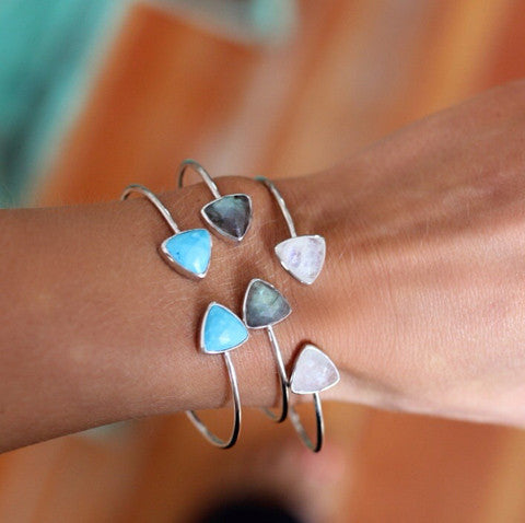 Trillium Silver Cuff Bracelet