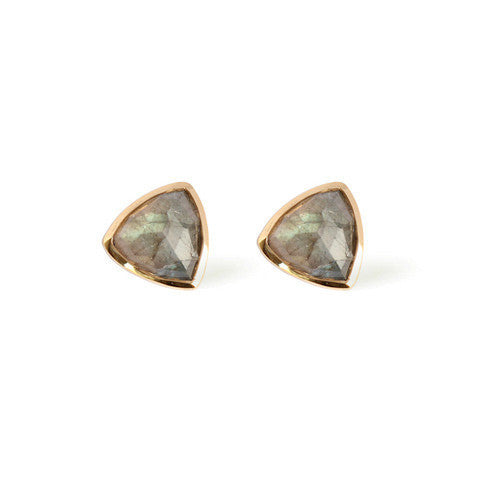 Trillium Gold Stud Earrings