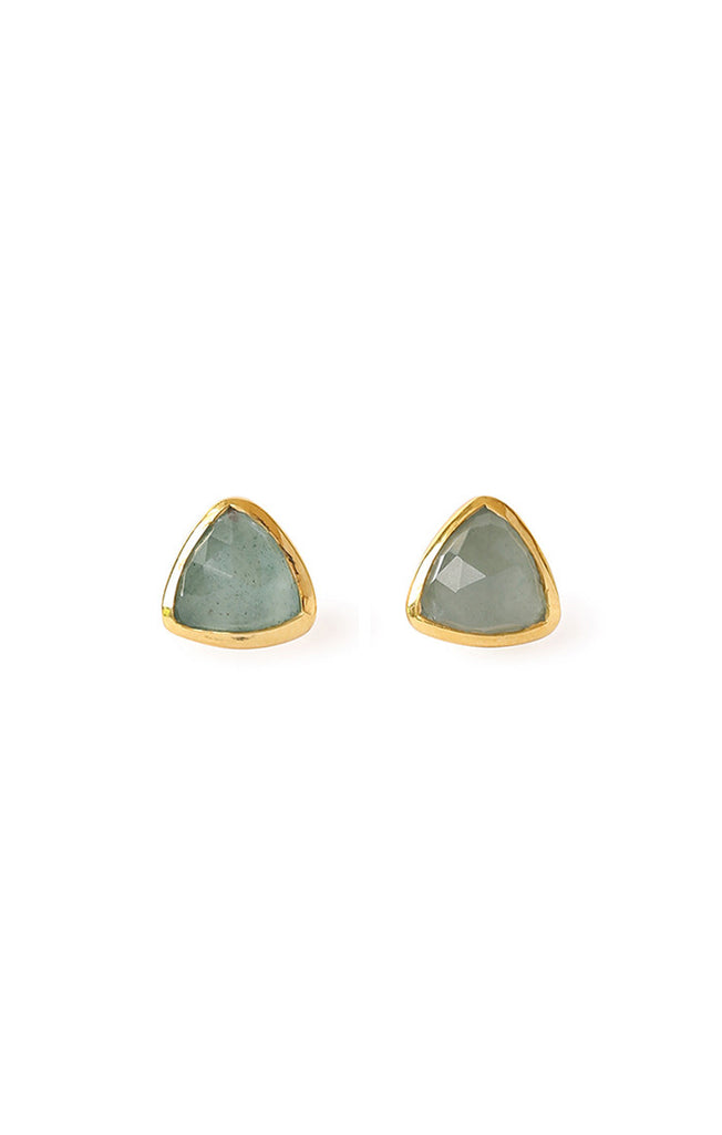 Trillium Gold Stud Earrings