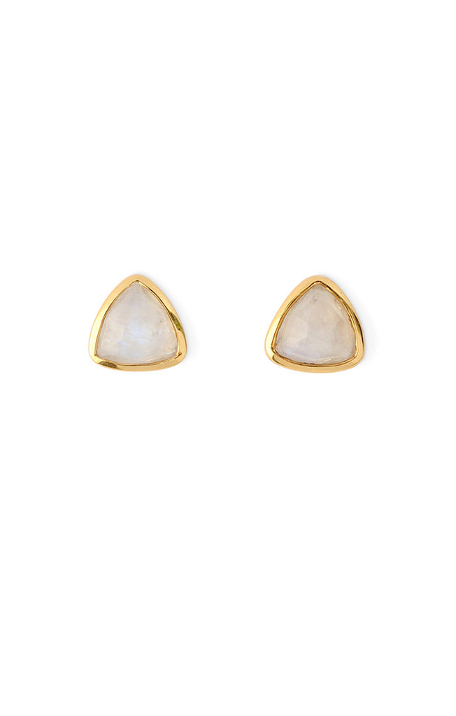 Trillium Gold Stud Earrings