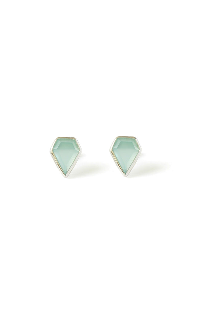 Gem Aqua Stud Earrings