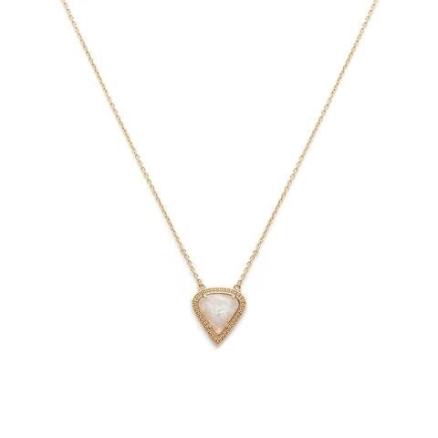 Lyra Necklace - Moonstone/Gold
