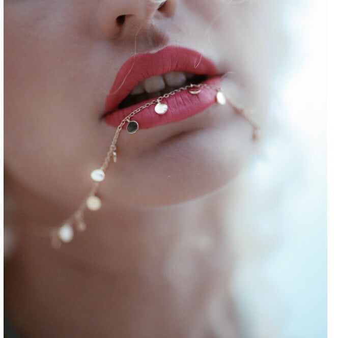 Mini Disc Necklace Gold