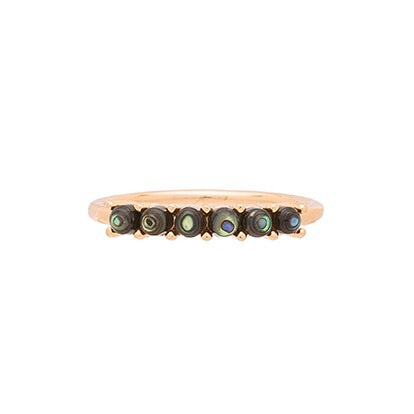 Stone Band Ring - Abalone