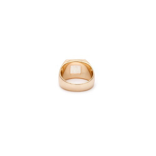 Queen Signet Ring - Moonstone/Gold