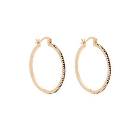 Pavé Hoops - Black