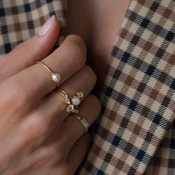 Compass Ring Pearl