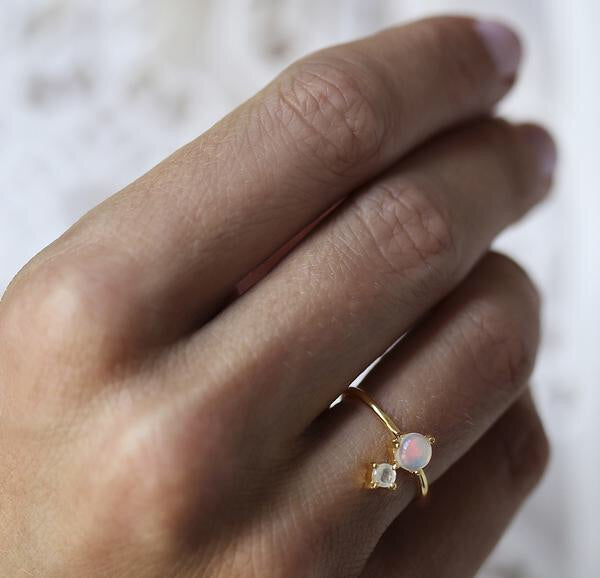 Opal Ring - Moonstone