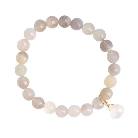 Grey Moonstone Social Bracelet