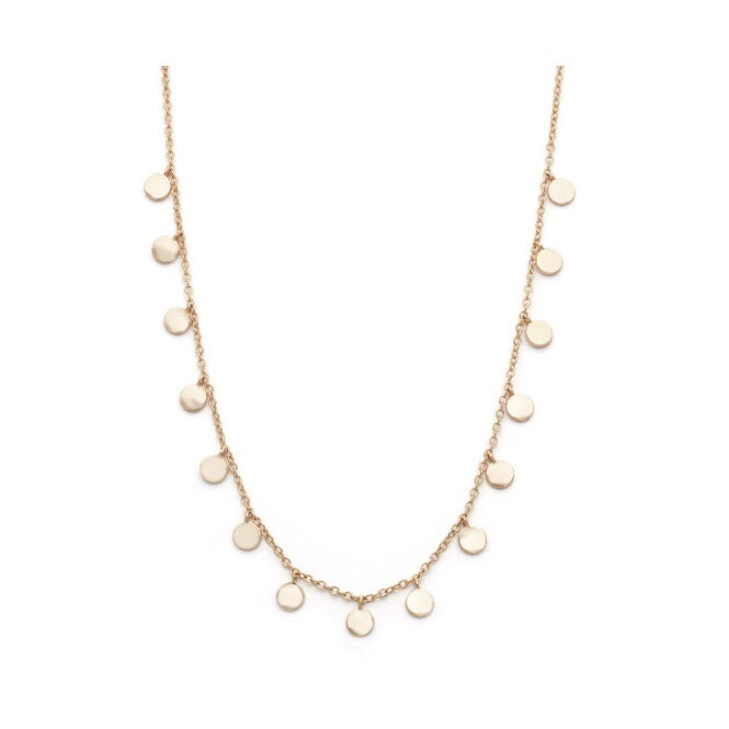 Mini Disc Necklace Gold
