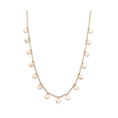 Mini Disc Necklace Gold