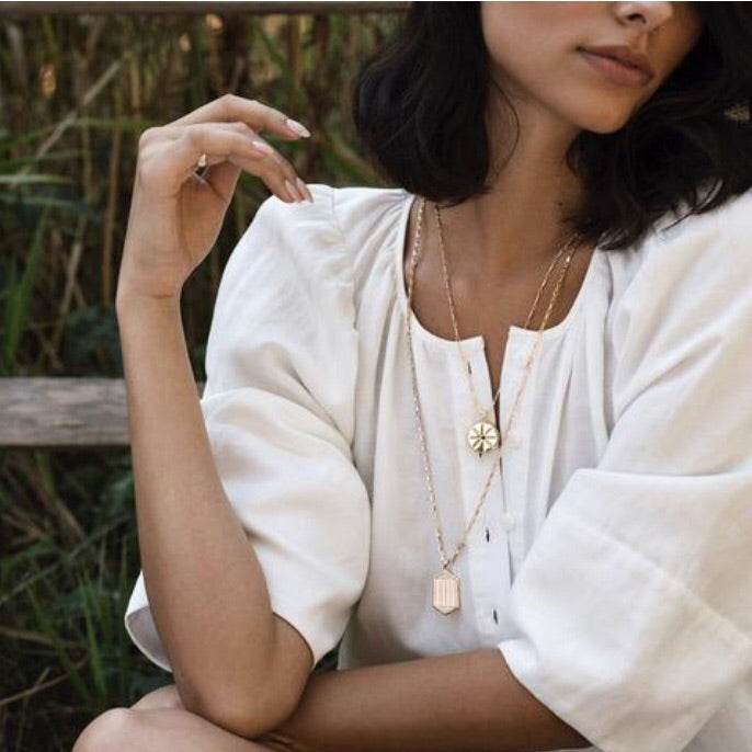 Nova Locket - Black/Gold