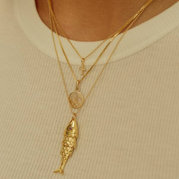 Fleur-de-lis Necklace - Gold