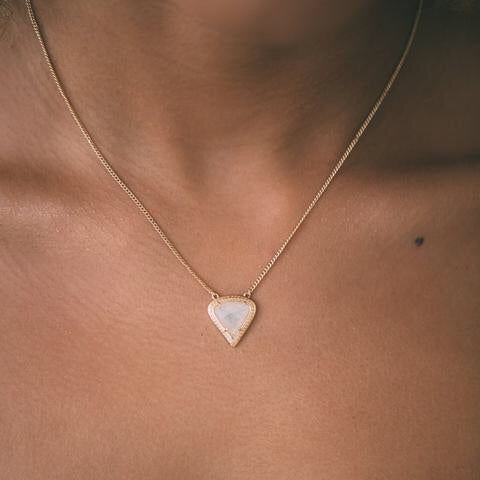Lyra Necklace - Moonstone/Gold