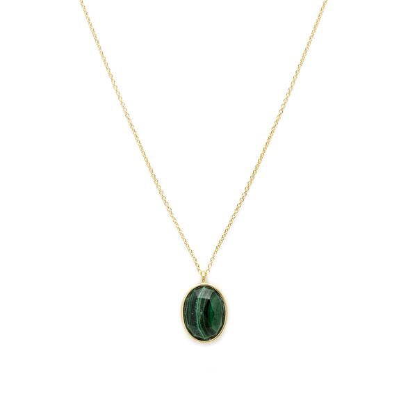Cameo Necklace - Malachite