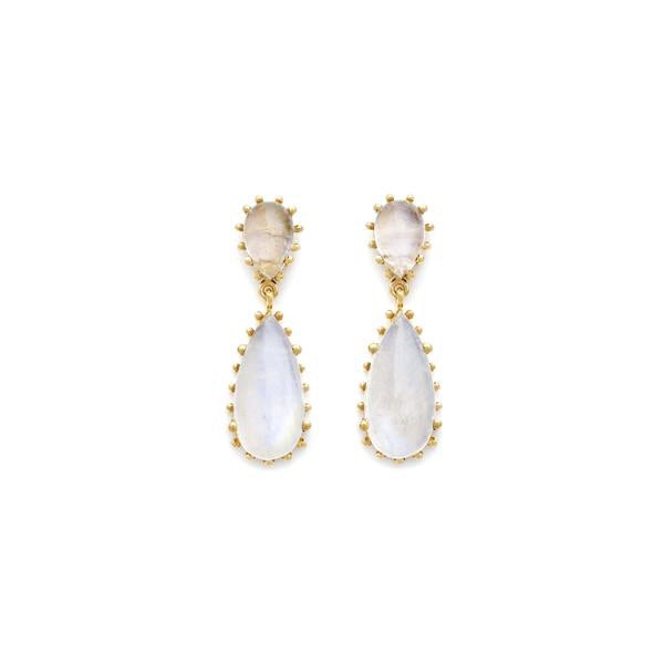 Damas Earrings - Moonstone