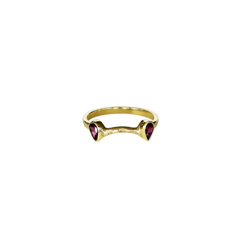 Mecca Ring - Rhodolite/Gold