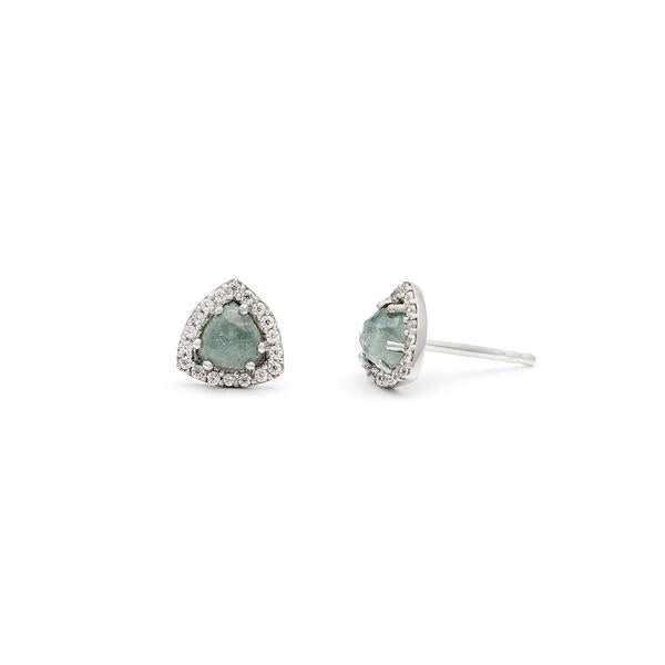 Trielle Mini Studs Aqua