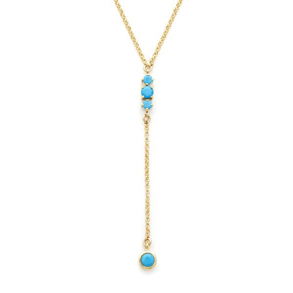 Maxine Turquoise Lariat Necklace