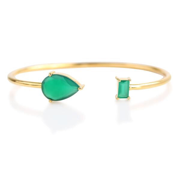 Rae Cuff Green Onyx