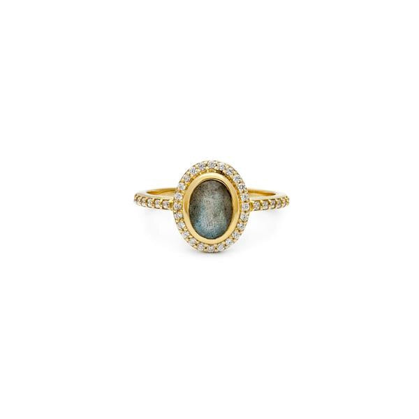 Cameo Ring - Labradorite
