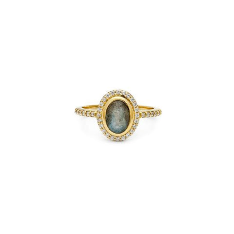 Cameo Ring - Labradorite