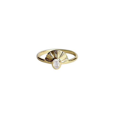 Aten Ring - Moonstone/Gold