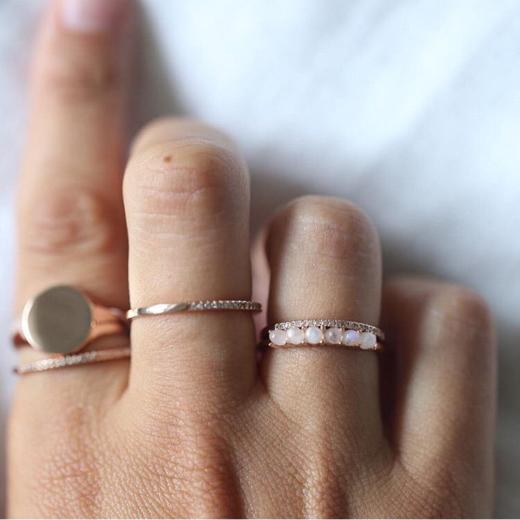 Pavé Dainty Band Ring