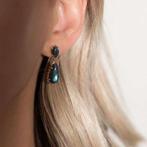 Damas Earrings - Labradorite