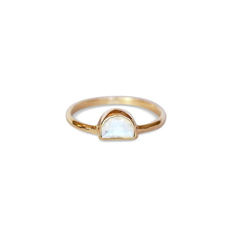 Lourdes Ring - Gold/Moonstone