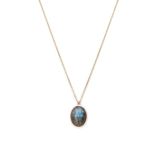 Cameo Necklace - Labradorite