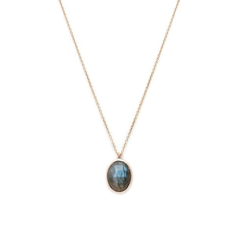 Cameo Necklace - Labradorite
