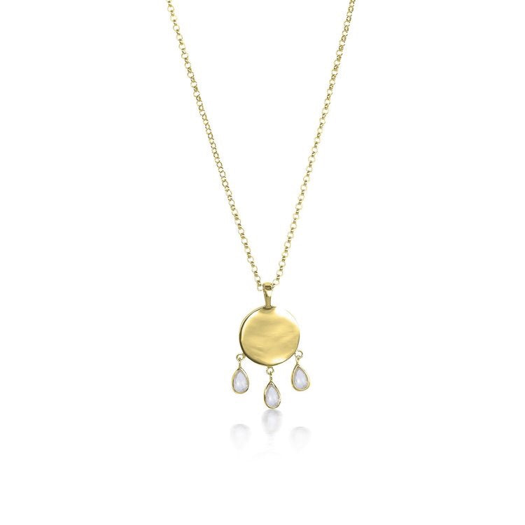 Frida Necklace - Moonstone/Gold