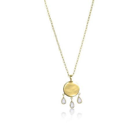 Frida Necklace - Moonstone/Gold