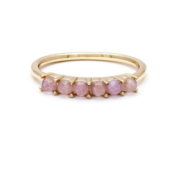 Stone Band Ring - Lilac