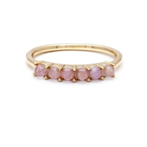 Stone Band Ring - Lilac