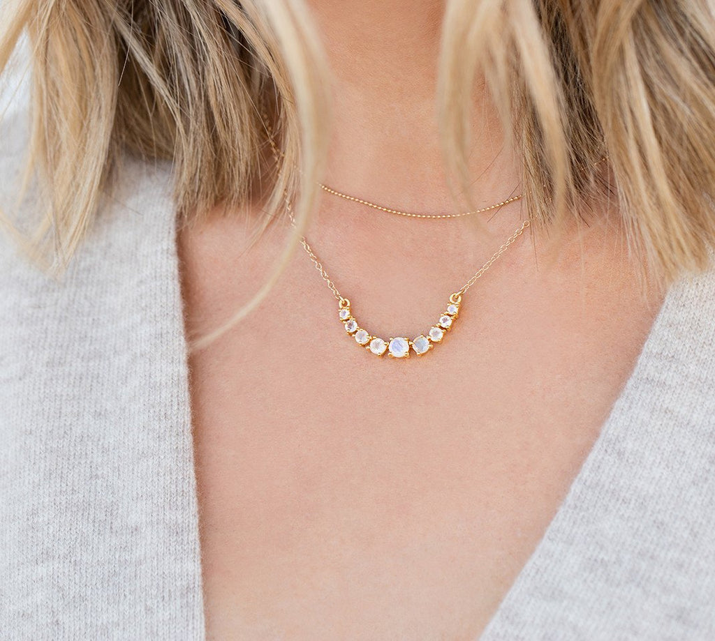 Rainbow Moonstone Necklace